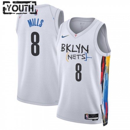 Dres Brooklyn Nets Patty Mills 8 Nike 2022-23 City Edition Bijela Swingman - Dječji